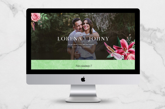Diseño de Página Web de Boda