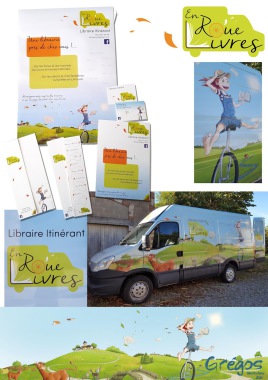 Création d'identités visuelles print et web. Logo, charte graphique, supports de communication divers,