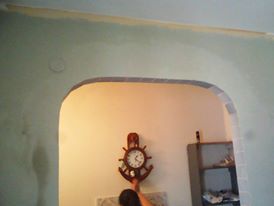 arco in fase di finitura