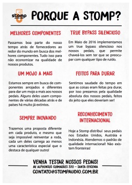 Flyer Stomp Audio Verso