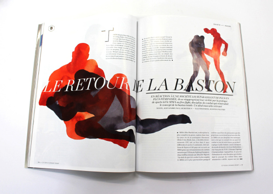 Illustrations pour CITIZEN K, homme sport 2015