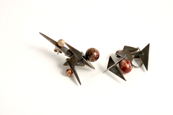 Boucles doreilles Spiky oxydées.JPG