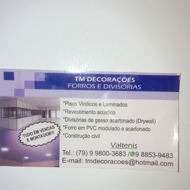 Montagem De Forros Divisórias 