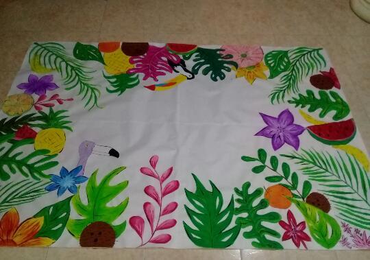 Fondo temático para fiesta tropical