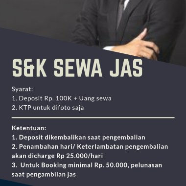 Syarat & Ketentua Penyewaan jas