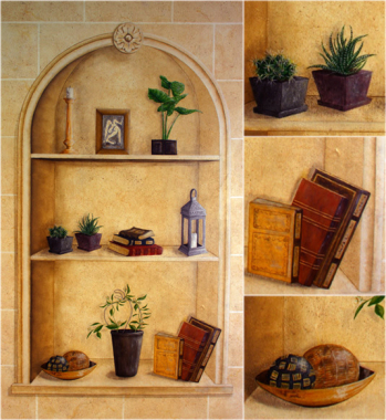Niche en trompe l’oeil