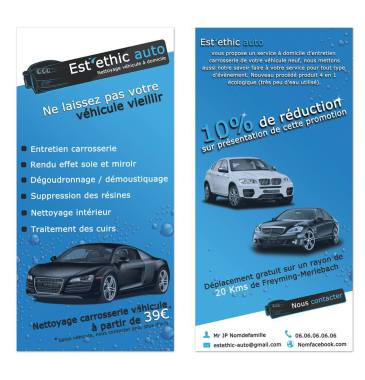 Création logo + création flyers recto/verso + impression 10.000 exemplaires