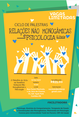 2ª Palestra de Relações Não Monogâmicas e Psicologia