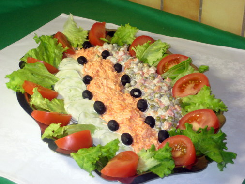 Présentation d'un plat d'entrée