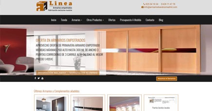 Página Web a medida: Armarios Baratos Madrid.