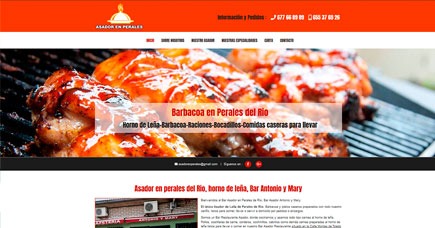 Página Web a medida: Asador en Perales.