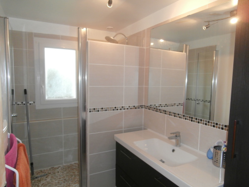réfection d'une salle de bain comprenant une douche italienne