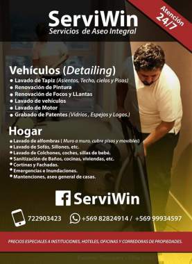 Desde complejos tratamientos para vehiculos hasta limpiezas domesticas... Nuestros servicios cumplen con yna amplia gama de requerimientos