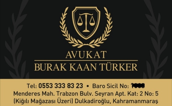 Avukat Burak Kaan TÜRKER