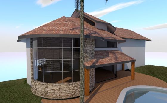Ampliação residencial em uma edificação antiga.