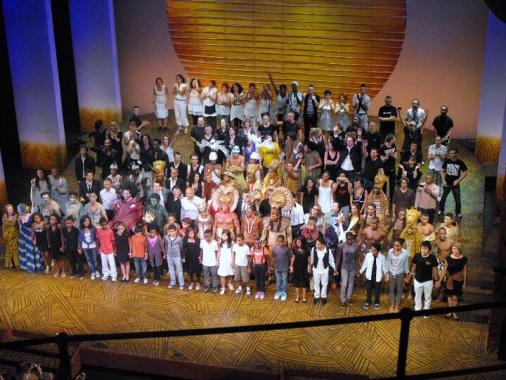 Le roi lion théâtre mogador avec moi Leah dans le personnage de Nala"