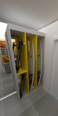 Sala – móvel para pranchas e skets