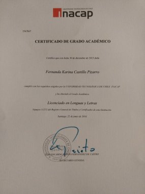 Licenciado en lenguas y letras