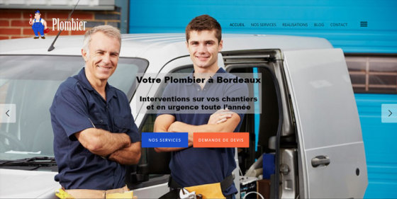 Modèle de site Artisan