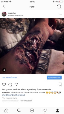 Maquillaje para zombie.