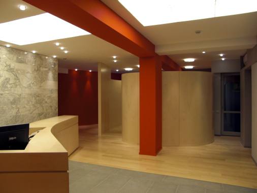 complesso direzionale Roma: l'ingresso-reception