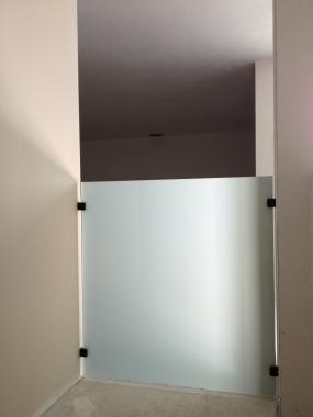 Garde corps en verre opale