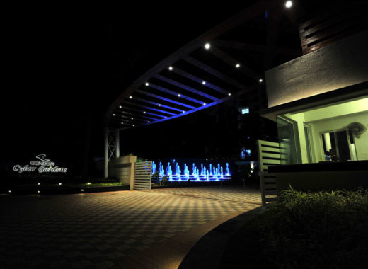 PRE PROGRAMMED FOUNTAIN DESIGNED AND CONSTRUCTED AT CONDOR CASSIA PROJECT AT TRIVANDRUM,KERALA BY TEAM WATER WORKS.