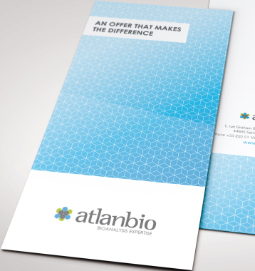 Atlanbio - Création d'une plaquette institutionnelle