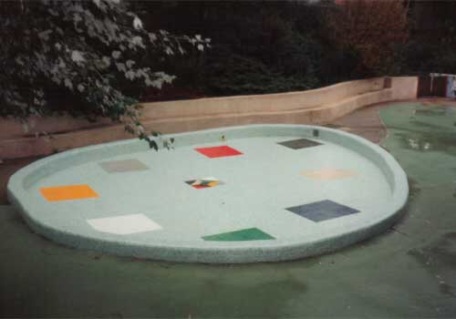 Bassin d'enfant en émaux