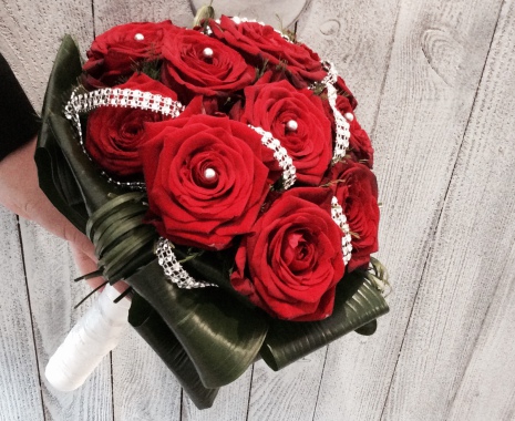 Bouquets de mariés rose rouge 