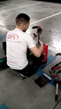 Maintenance sur extincteur