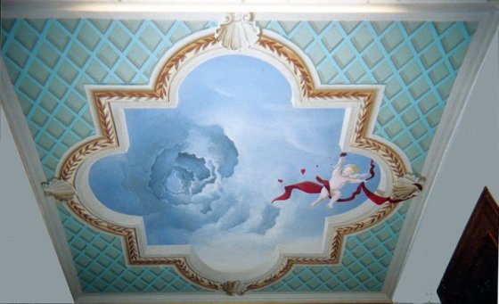 Plafond salle à manger de style baroque
