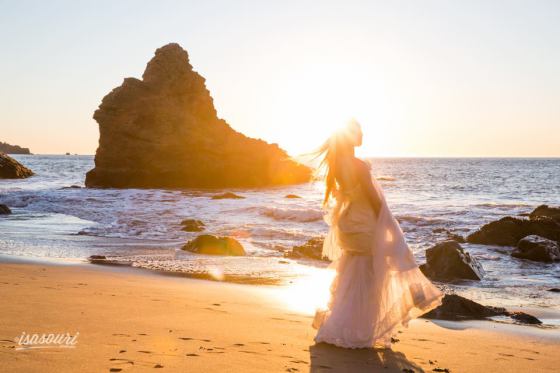 Séance mariage à la mer