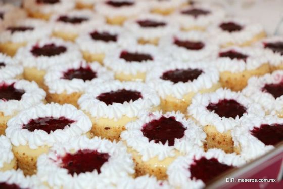 Barra de postres individuales