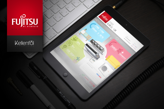 Digital infografía para Fujitsu.