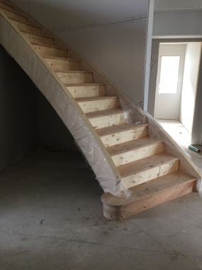  Custom Bungalow  curved stairs 