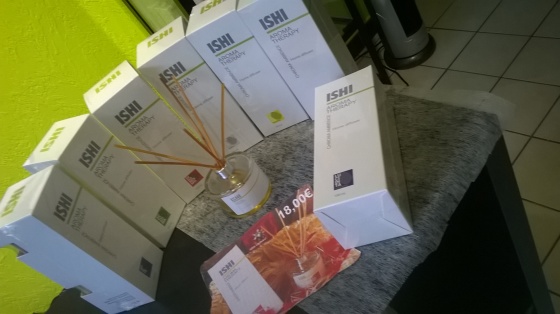 Nos parfum d'ambiance, gamme de produit utlisee ISHI