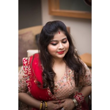 Dolled up this pretty lady... Party makeup 