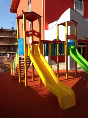 Area Giochi con Pavimentazione antitrauma