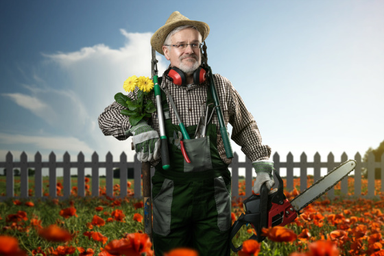 Débroussaillage , jardinage .