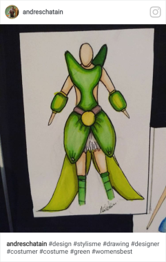 design de mode pour une jeune couturière